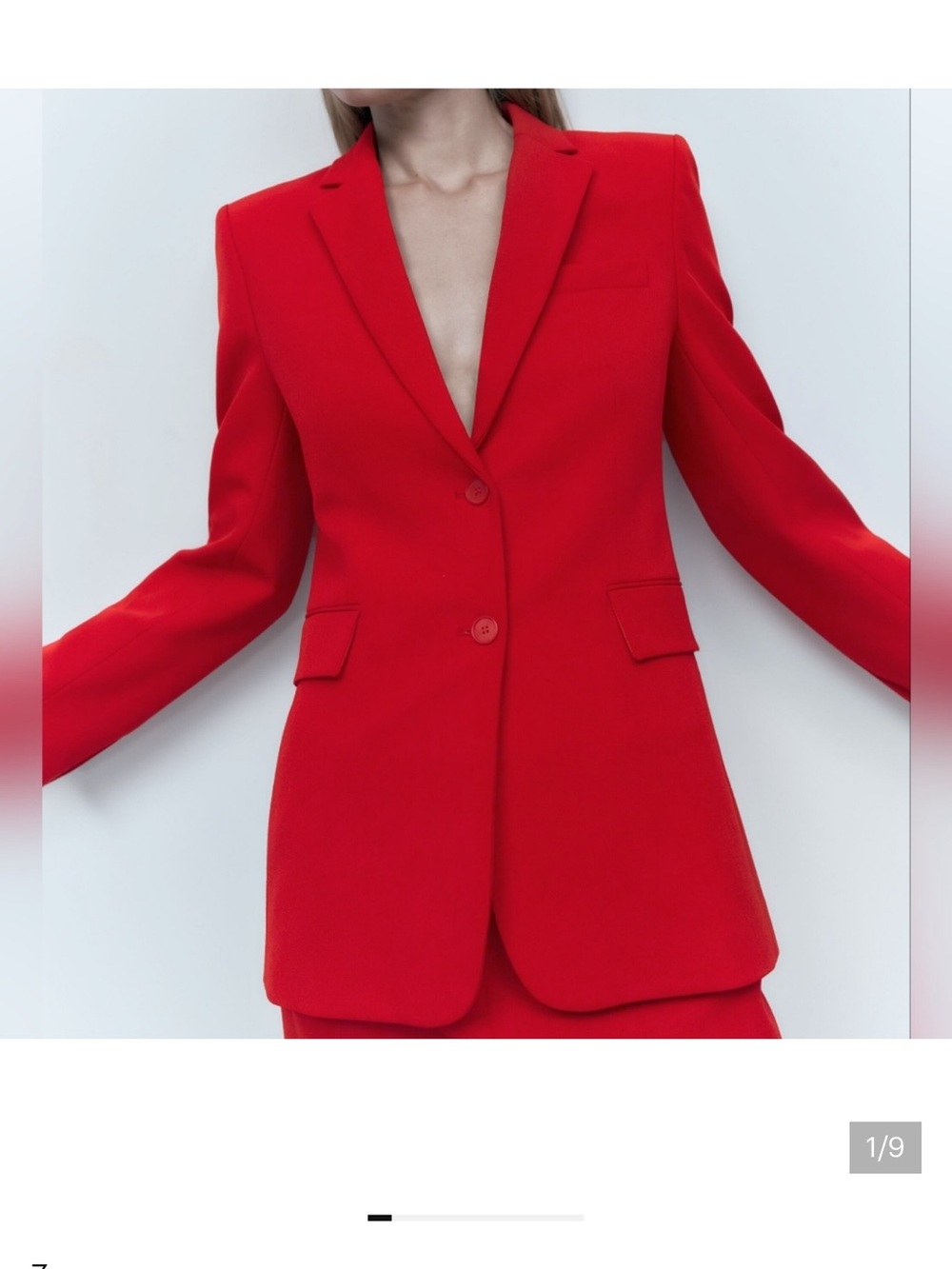Zara Red Women's Blazer like new worn ones